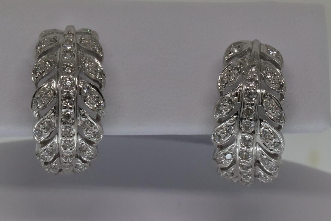 18kt Art Deco Diamond Earrings (1 of 3)