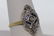 18Kt Art Deco Diamond & Sapphire Ring - 3