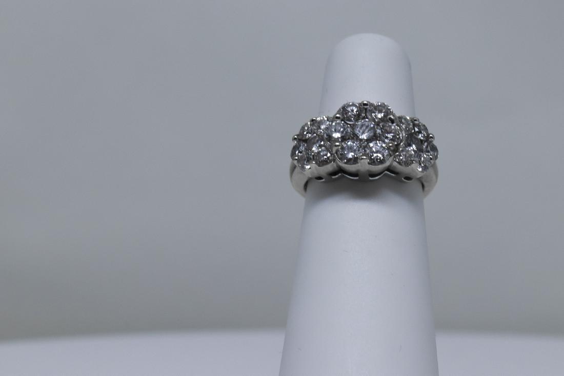 14k Clustered Diamond Ring (1 of 2)