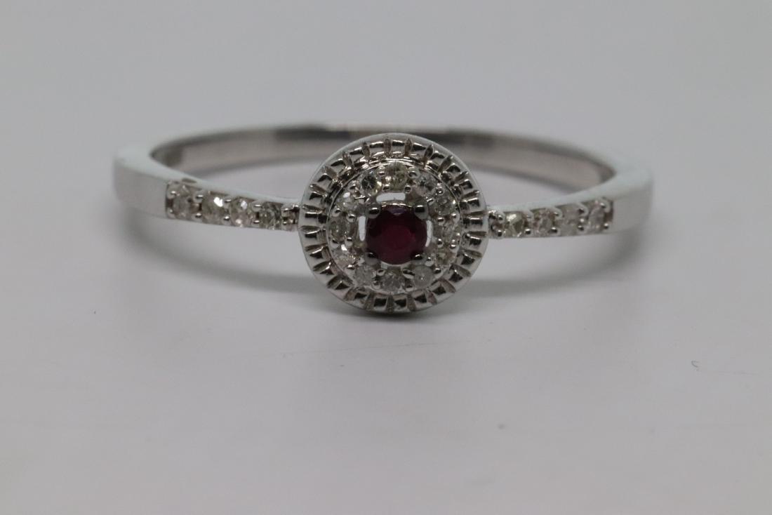 14Kt Diamond & Ruby Ring (1 of 6)