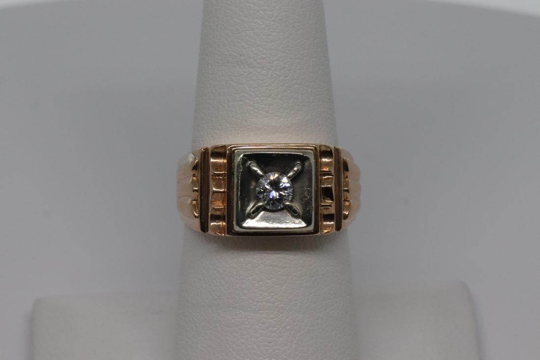 18kt Art Deco Diamond Ring (1 of 4)