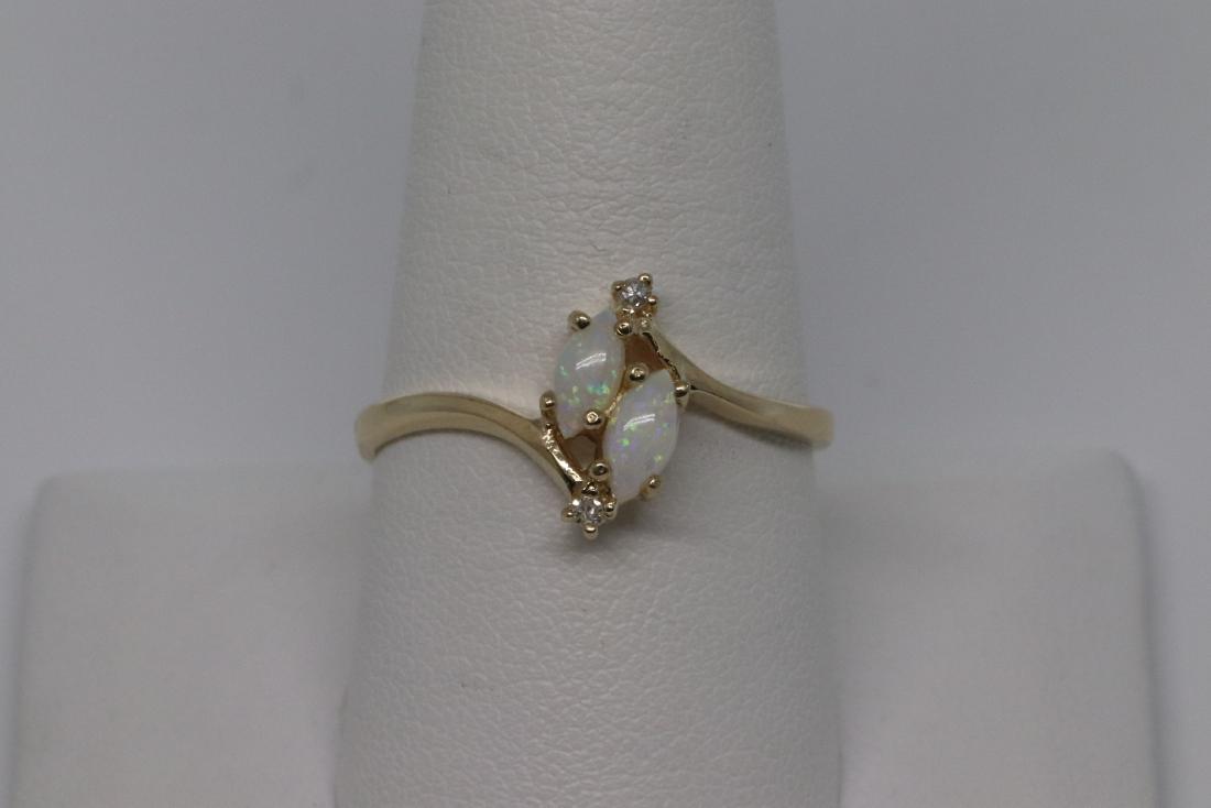 Ladies Opal & Diamond Ring (1 of 4)