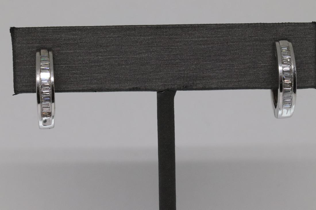 14Kt Diamond Hoop Earrings (1 of 4)