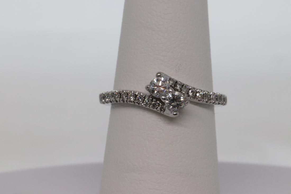 14kt Modern Diamond ring Ladies (1 of 5)