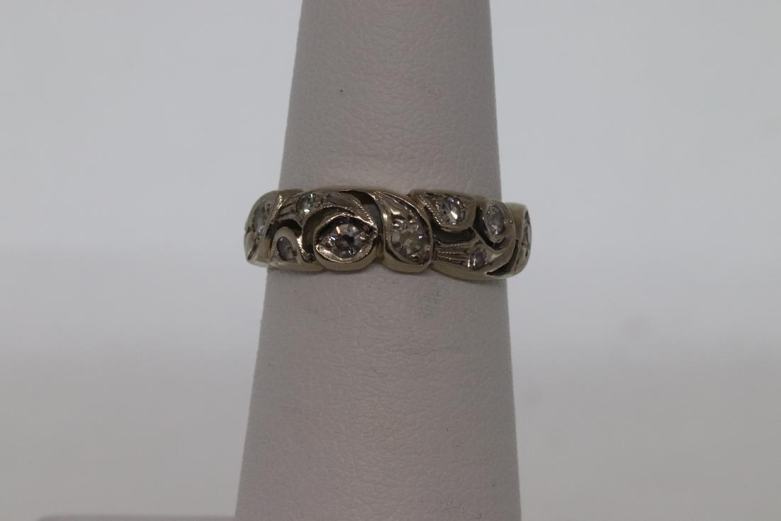 14kt Art Deco Diamond Ring (1 of 3)