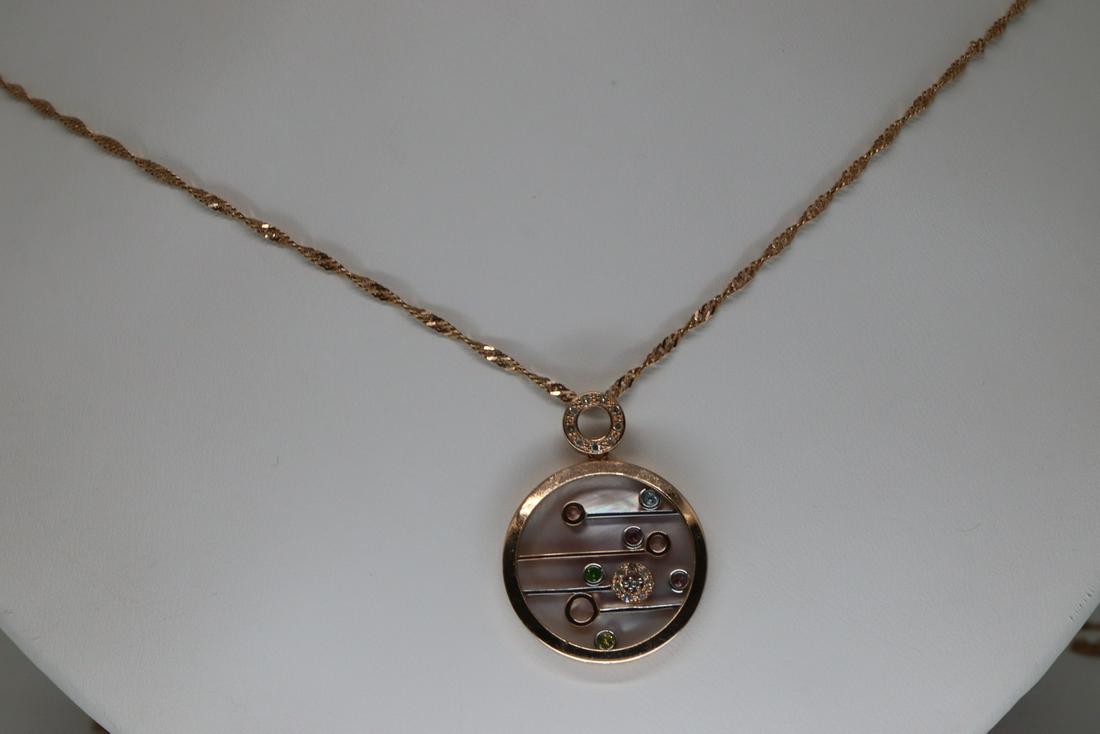 14KT Rose Gold Diamond Necklace (1 of 6)
