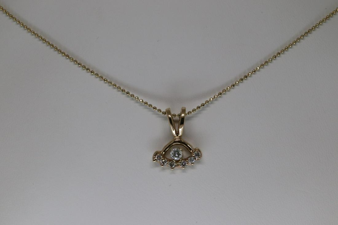 14Kt Diamond Necklace (1 of 4)