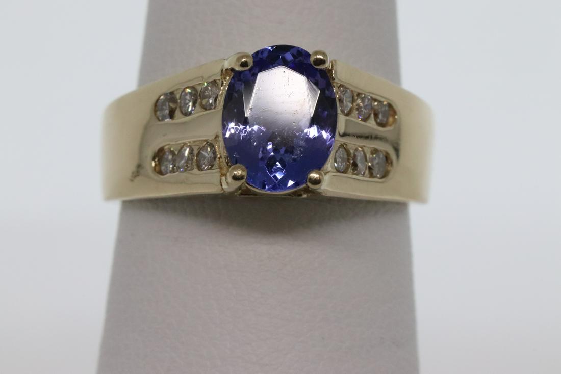 LeVian Diamond & Tanzanite 14Kt Ring (1 of 6)
