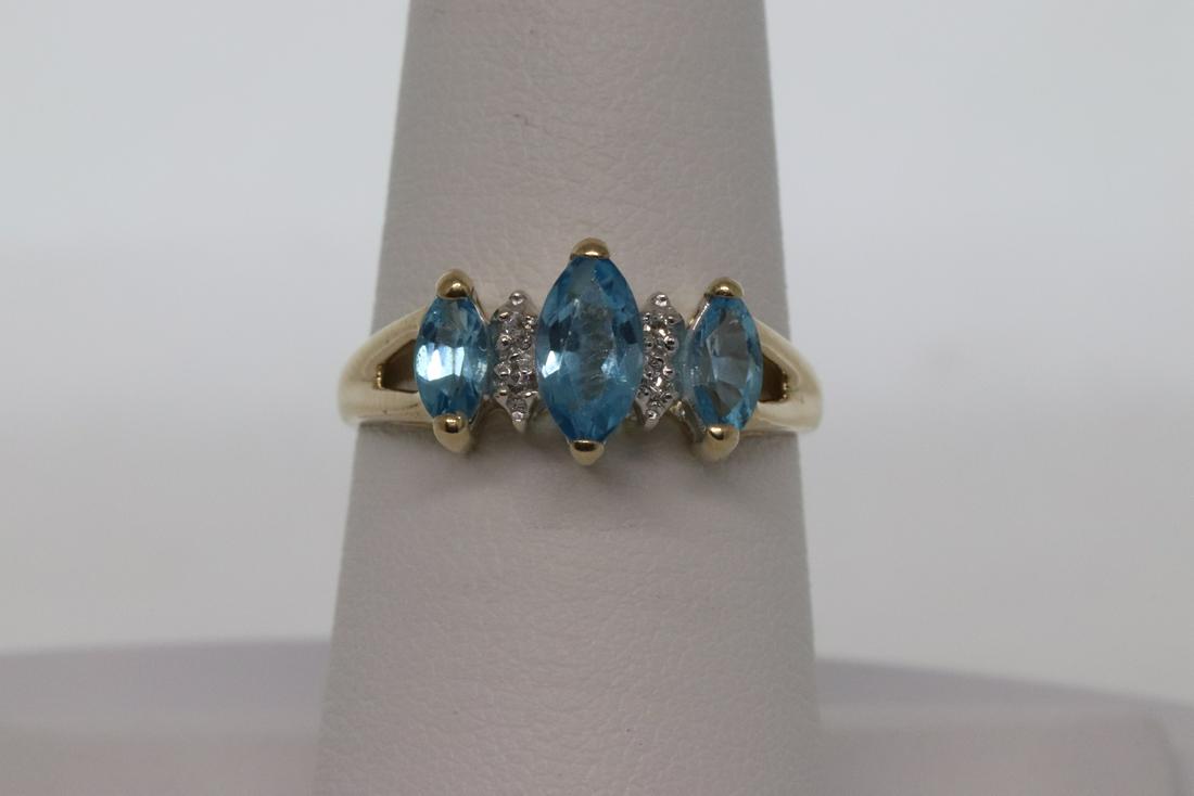 14kt Diamond & Aquamarine (1 of 4)
