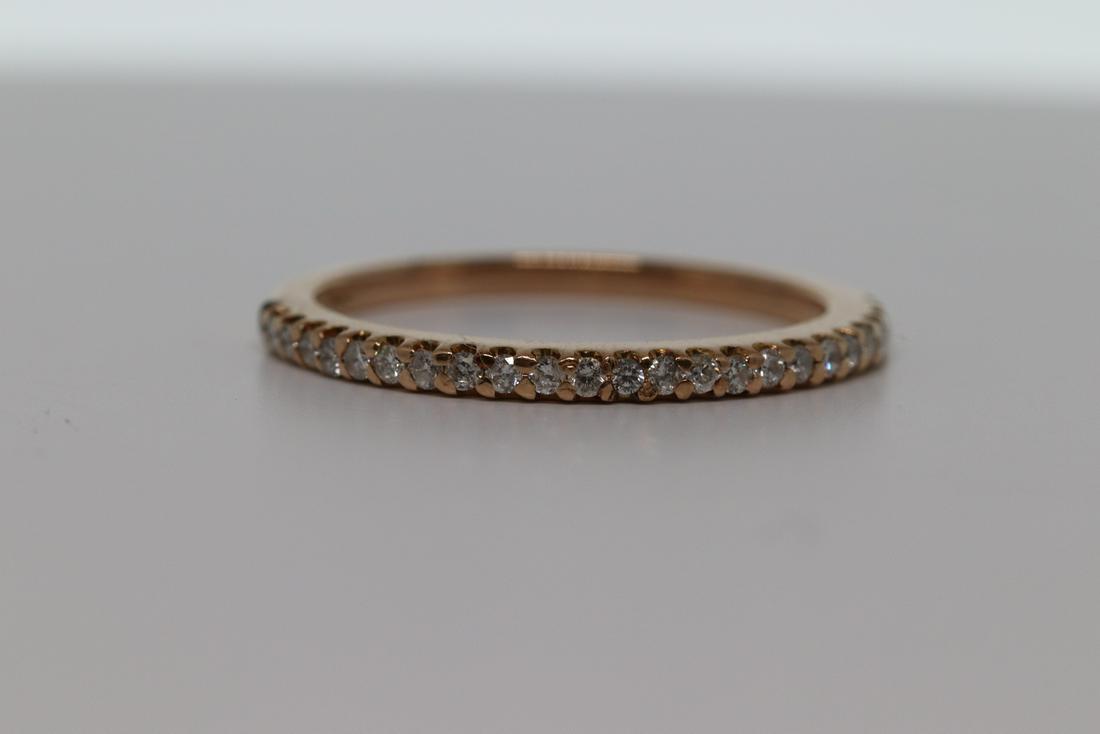 18Kt Rose Gold Diamond Stackable Ring (1 of 6)