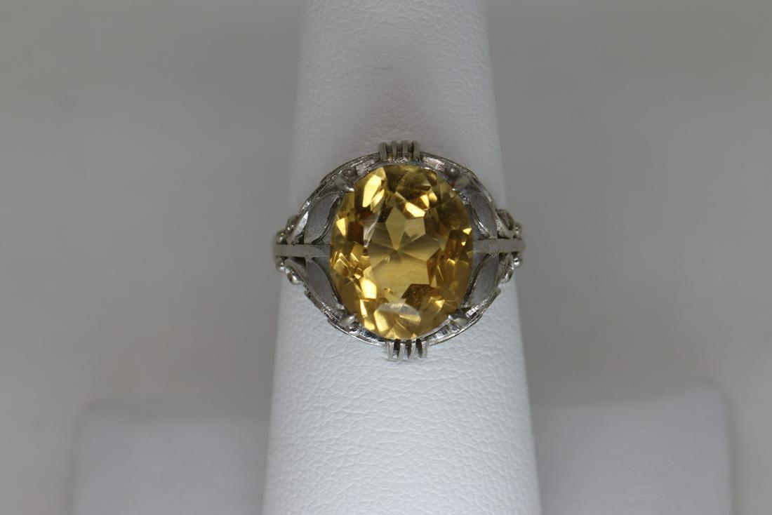 14k White gold Art Deco Design (1 of 5)