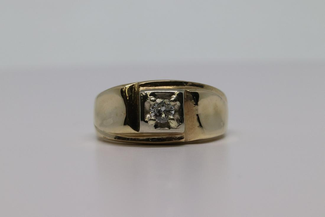 14Kt Men's Diamond Ring (1 of 5)
