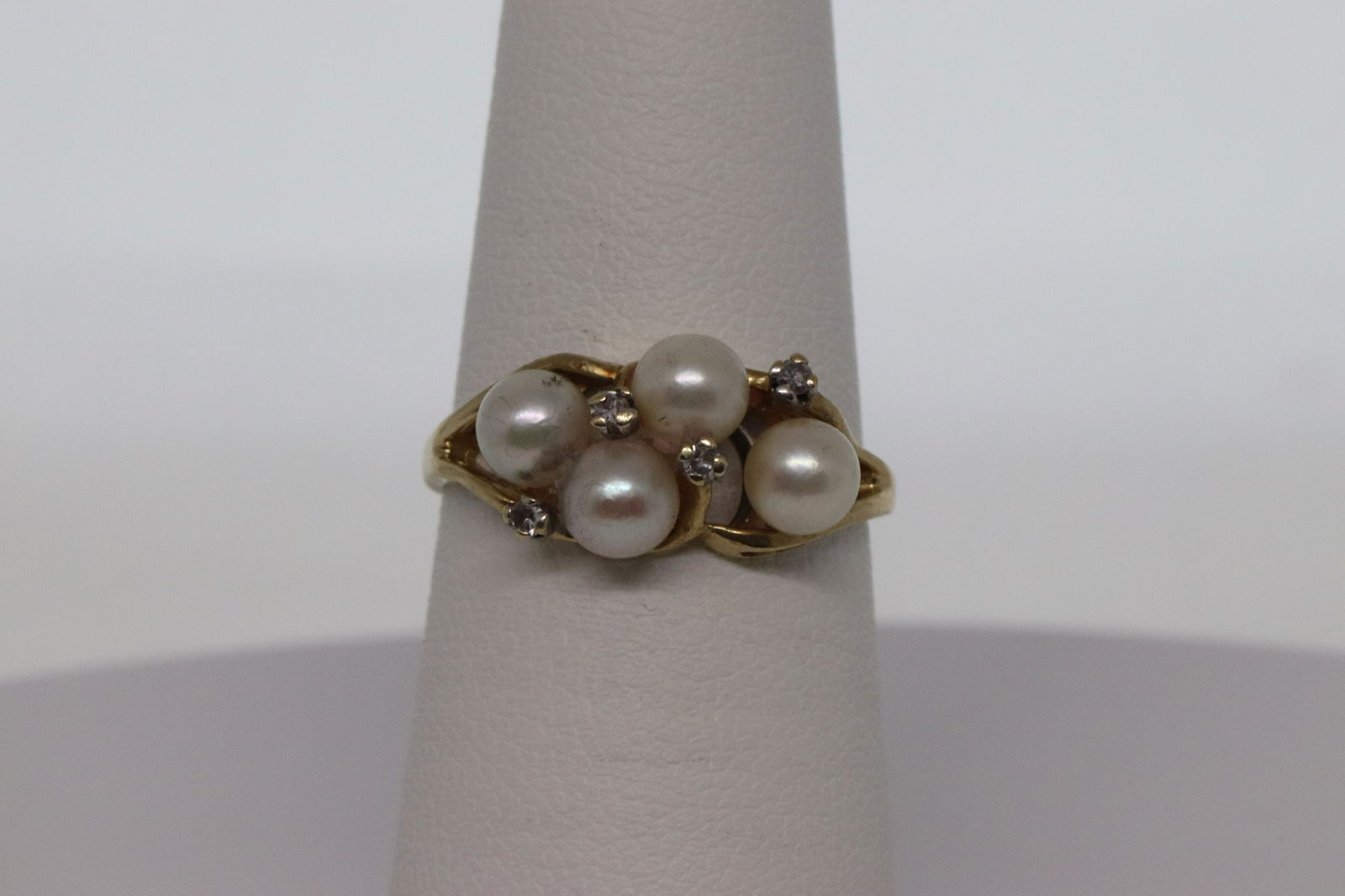 14kt Pearl/Diamond Ring (1 of 4)