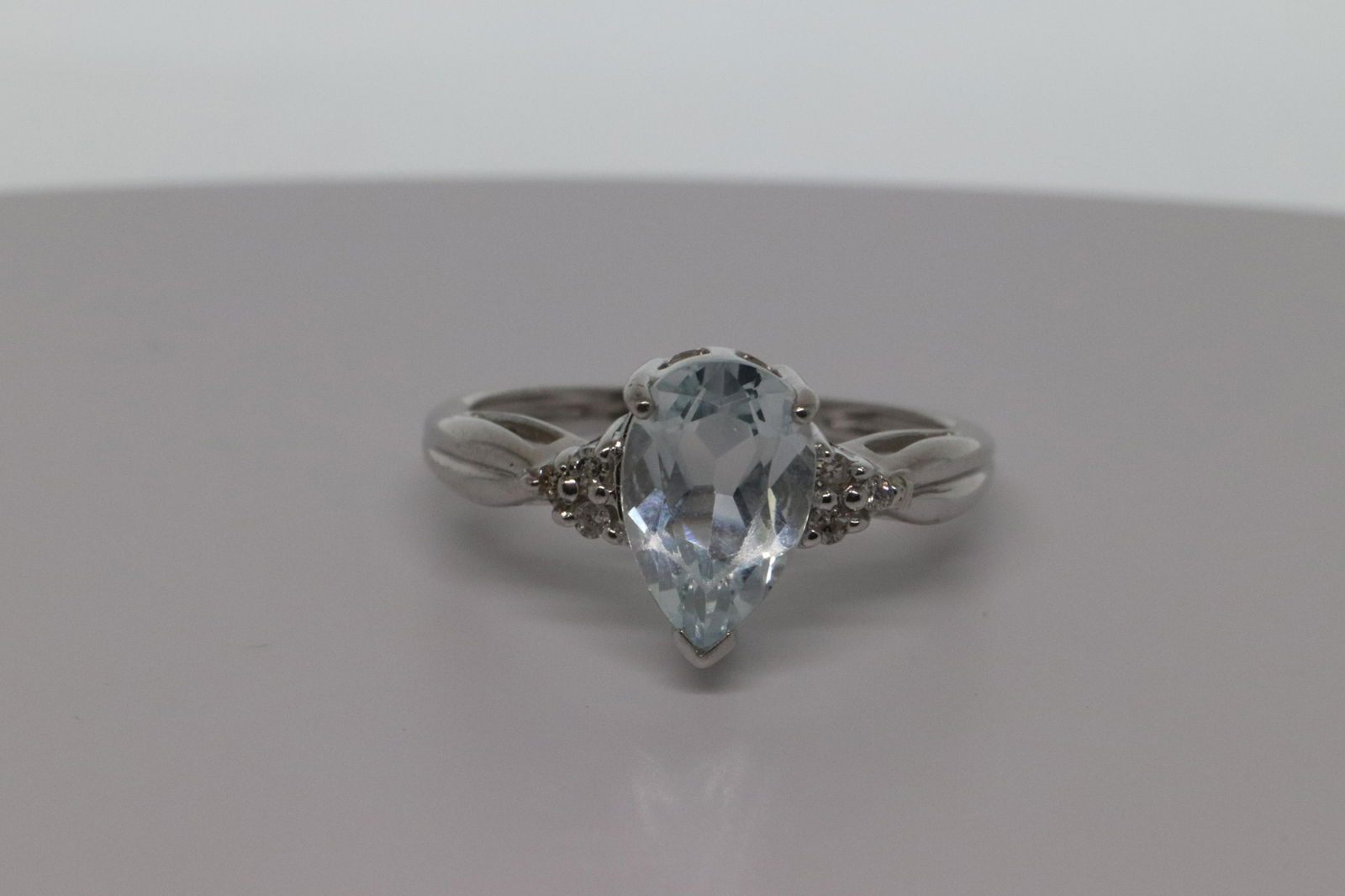 Diamond & Aquamarine Ring (1 of 4)