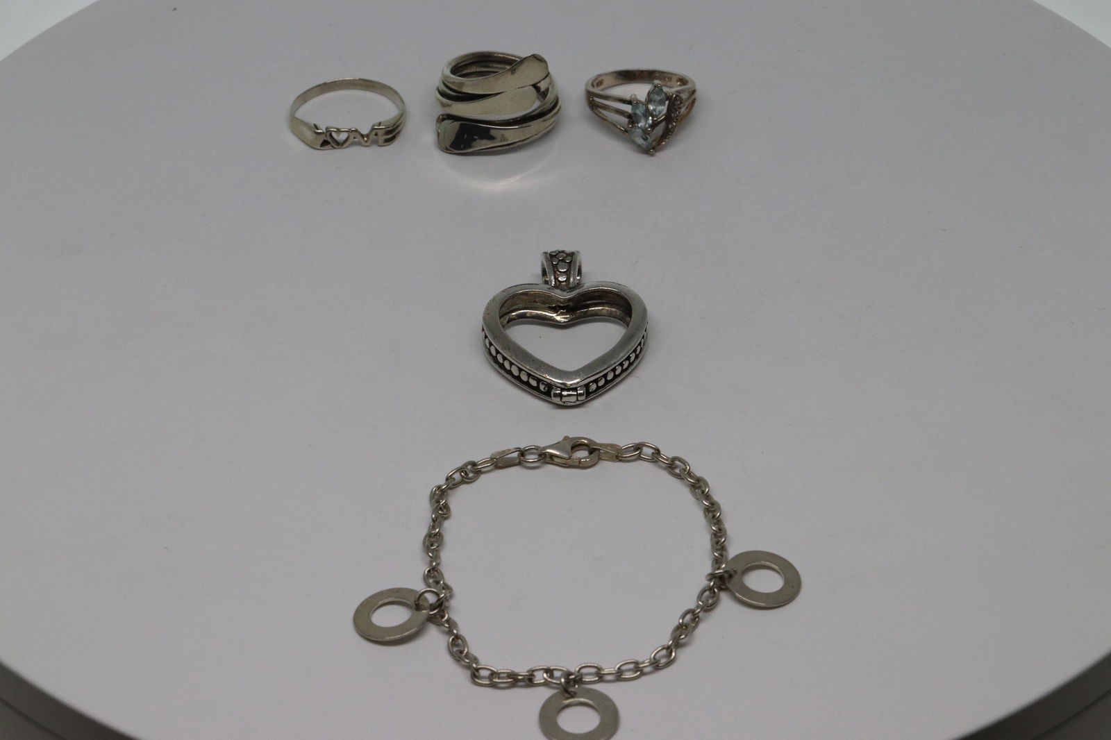 Mixed lot of 5 925 silver (1 of 5)