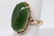 Vintage Art Deco 14k Jade Ring. - 2