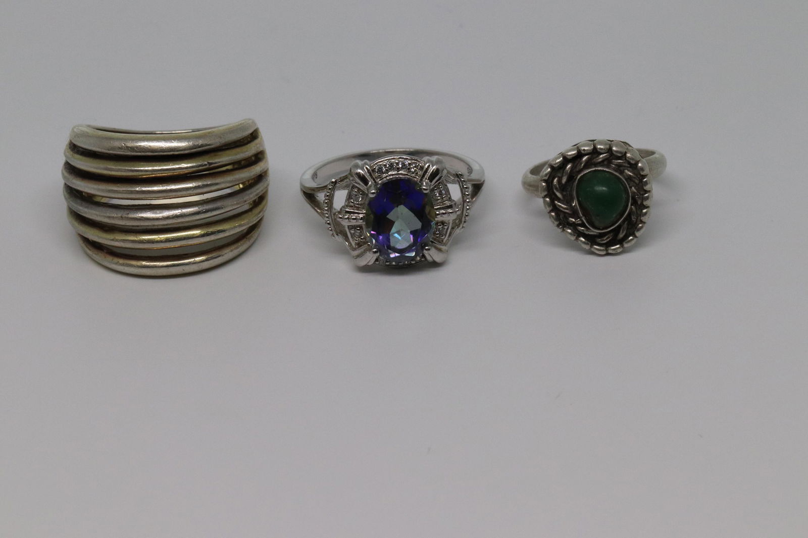 Lot Of 3 Ladies 925 silver ring (1 of 3)