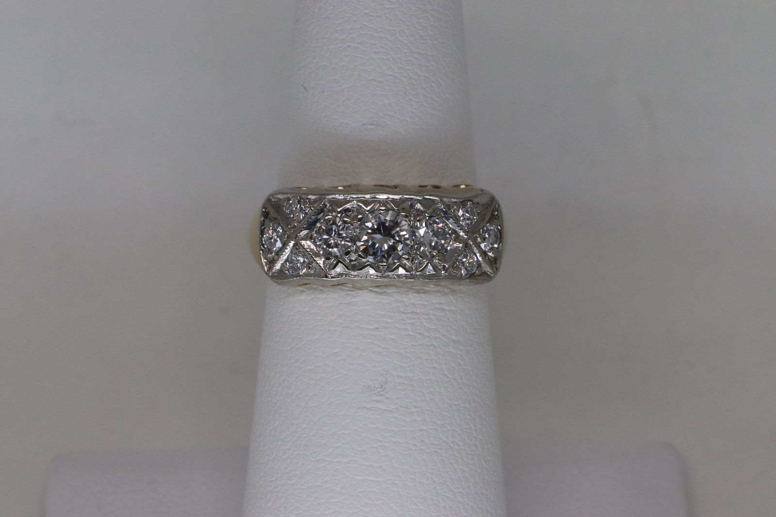 14Kt Art Deco Diamond Ring (1 of 5)