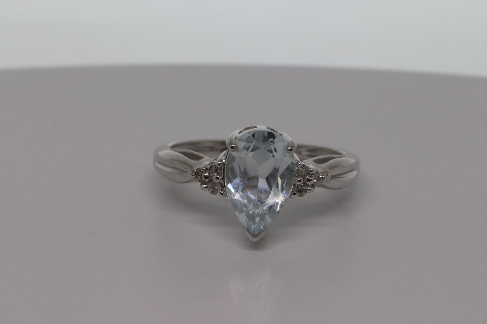 Diamond & Aquamarine Ring (1 of 4)