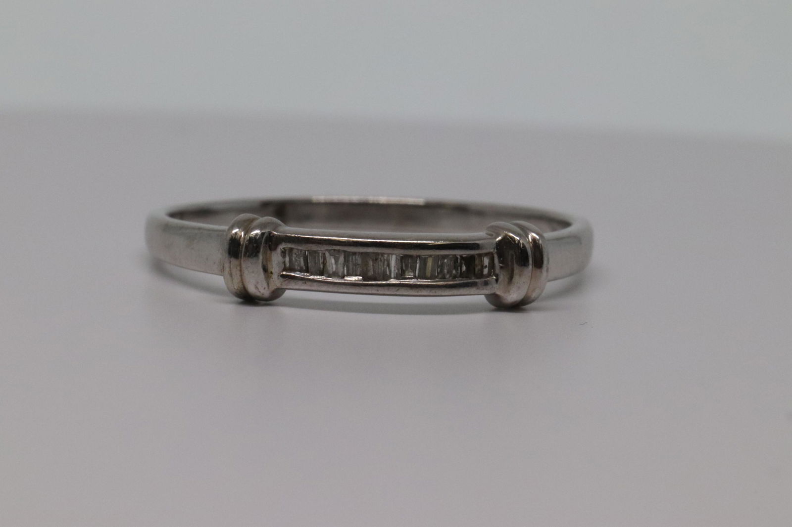 14KT Men's White Gold Diamond Ring (1 of 5)
