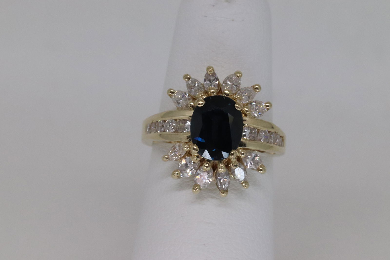 14kt Diamond & Sapphire Ring (1 of 5)
