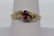 14Kt Pink Sapphire Diamond Ring - 2
