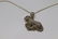 Ladies .925 silver necklace with a pendant of a Chetah
