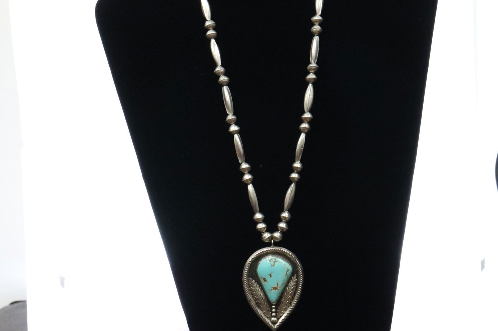 Native American " JJB" Signed Turquoise Necklace (1 of 3)