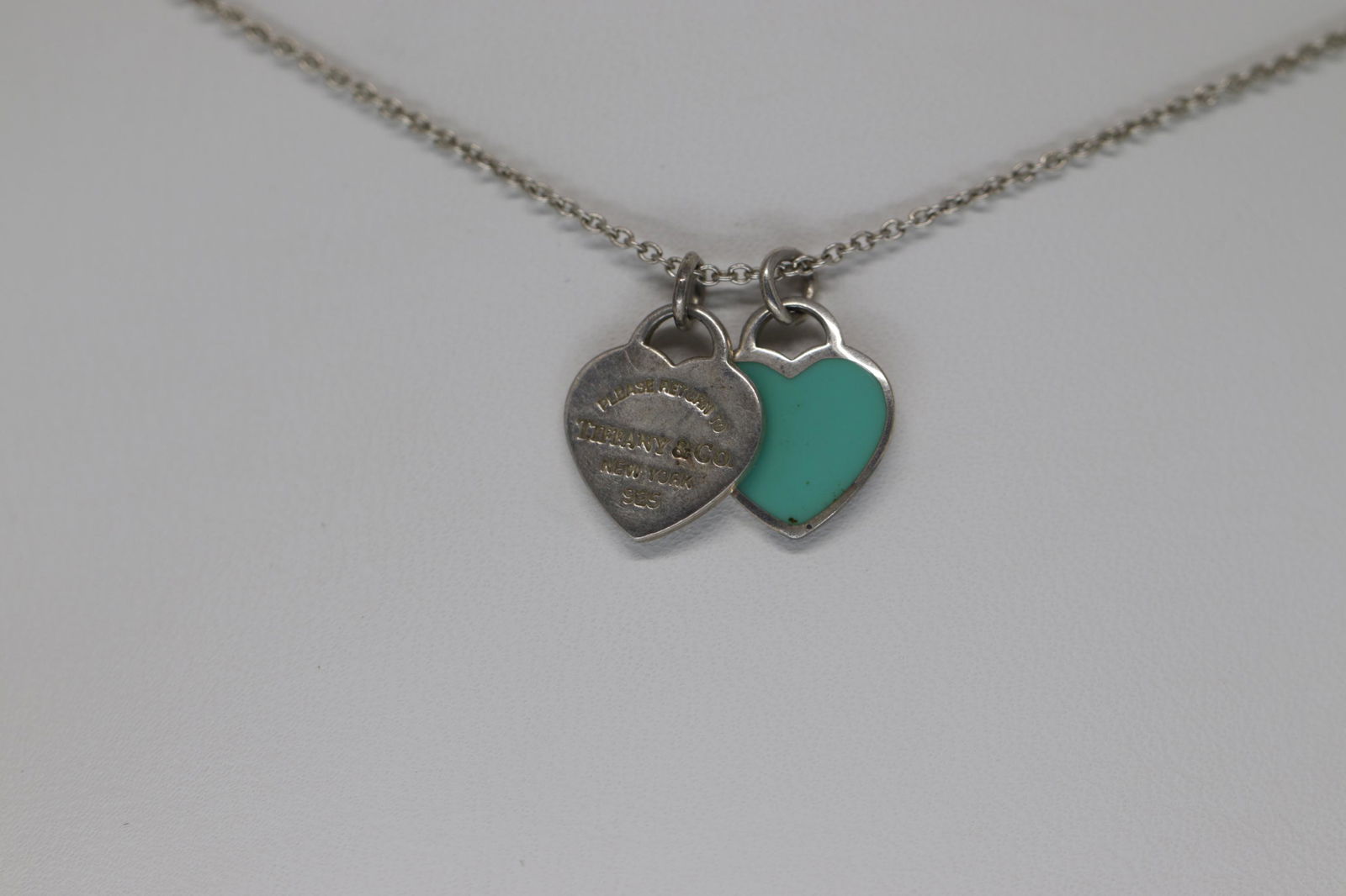 Return to Tiffany & Co. Mini Double Heart Tag Pendant (1 of 5)