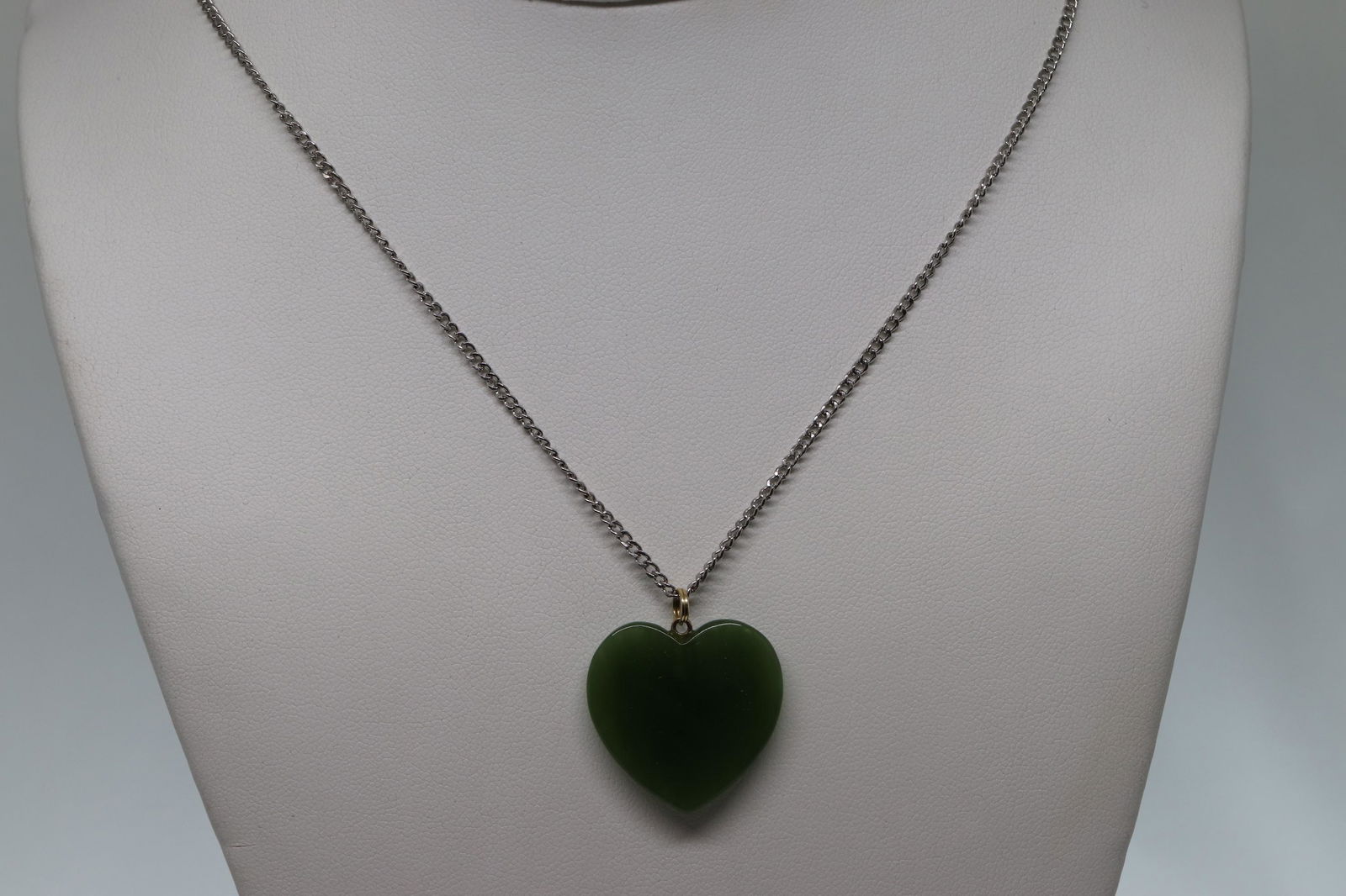 14kt & Silver Jade Necklace (1 of 4)