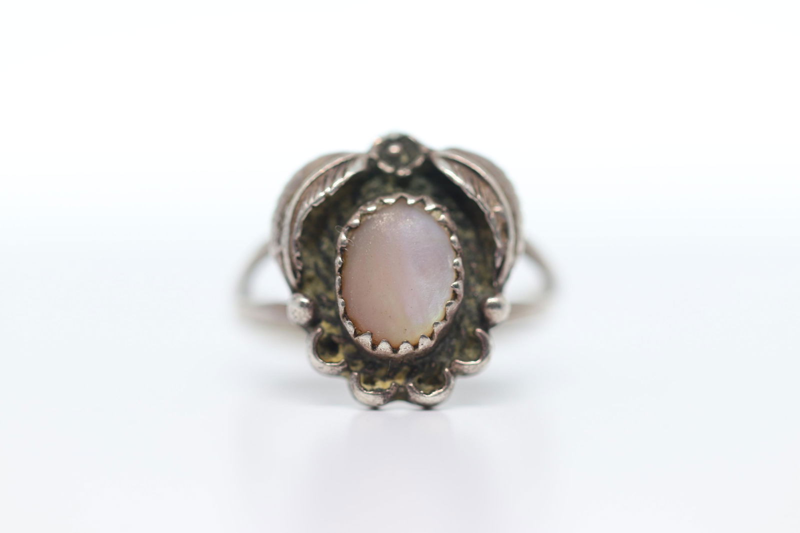 Ladies art deco 925 silver ring (1 of 3)