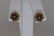 14KT Yellow Gold Diamond & Sapphire Earrings - 2