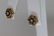 14KT Yellow Gold Diamond & Sapphire Earrings - 3