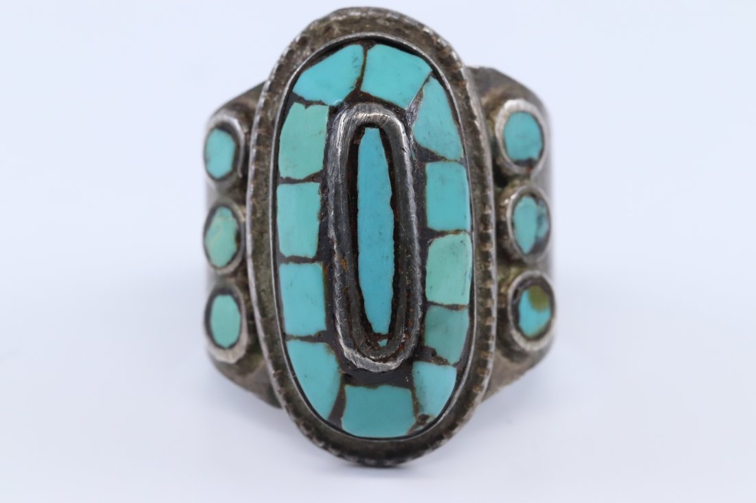 LADIES 925 SILVER ART DECO Design Ring (1 of 2)