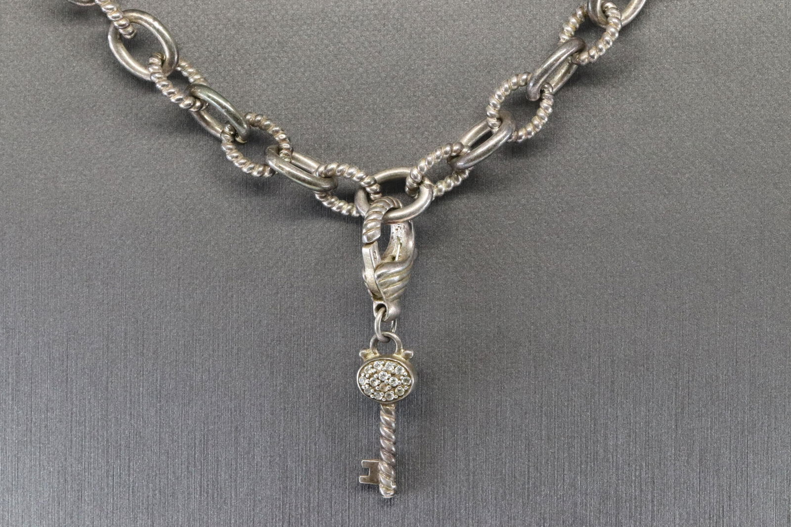 JUDITH RIPKA STERLING SILVER 925 KEY NECKLACE (1 of 5)