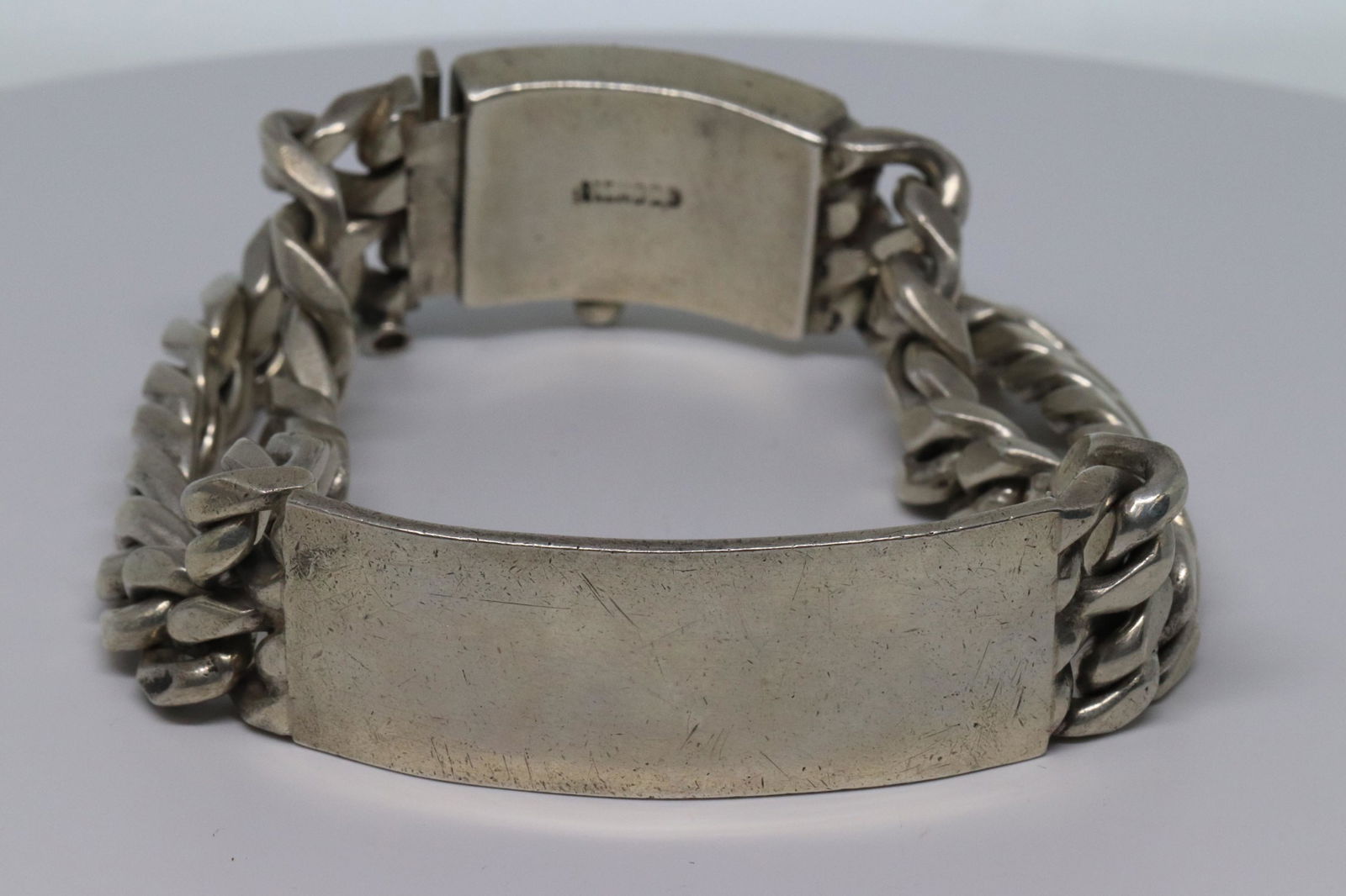 925 Mens Silver Tag Bracelet. (1 of 6)