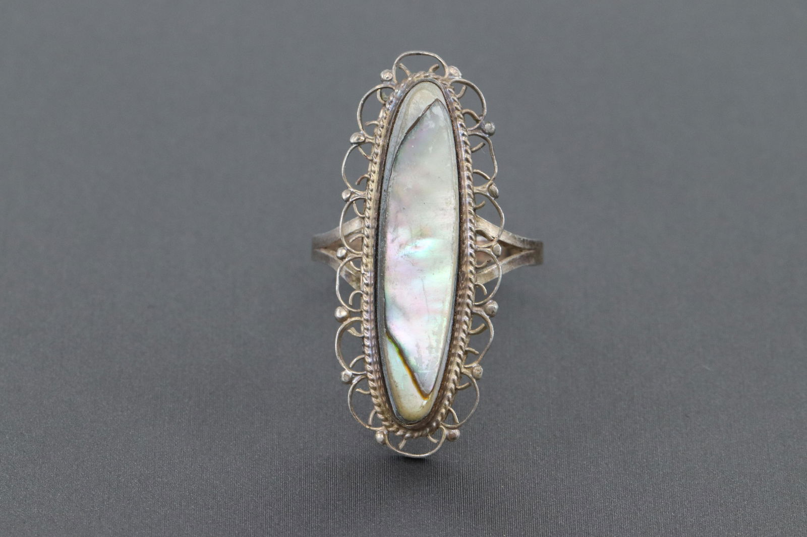 Ladies 925 Art Deco Design Ring (1 of 3)