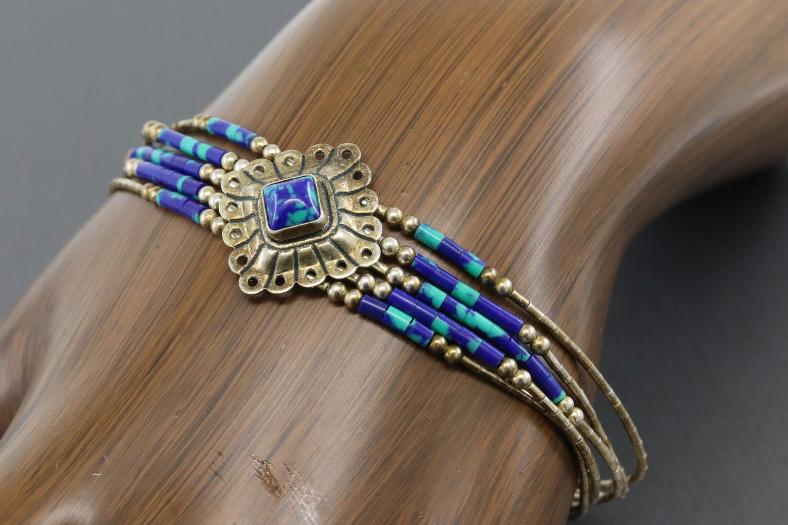 Ladies Silver Art Deco Bracelet (1 of 3)