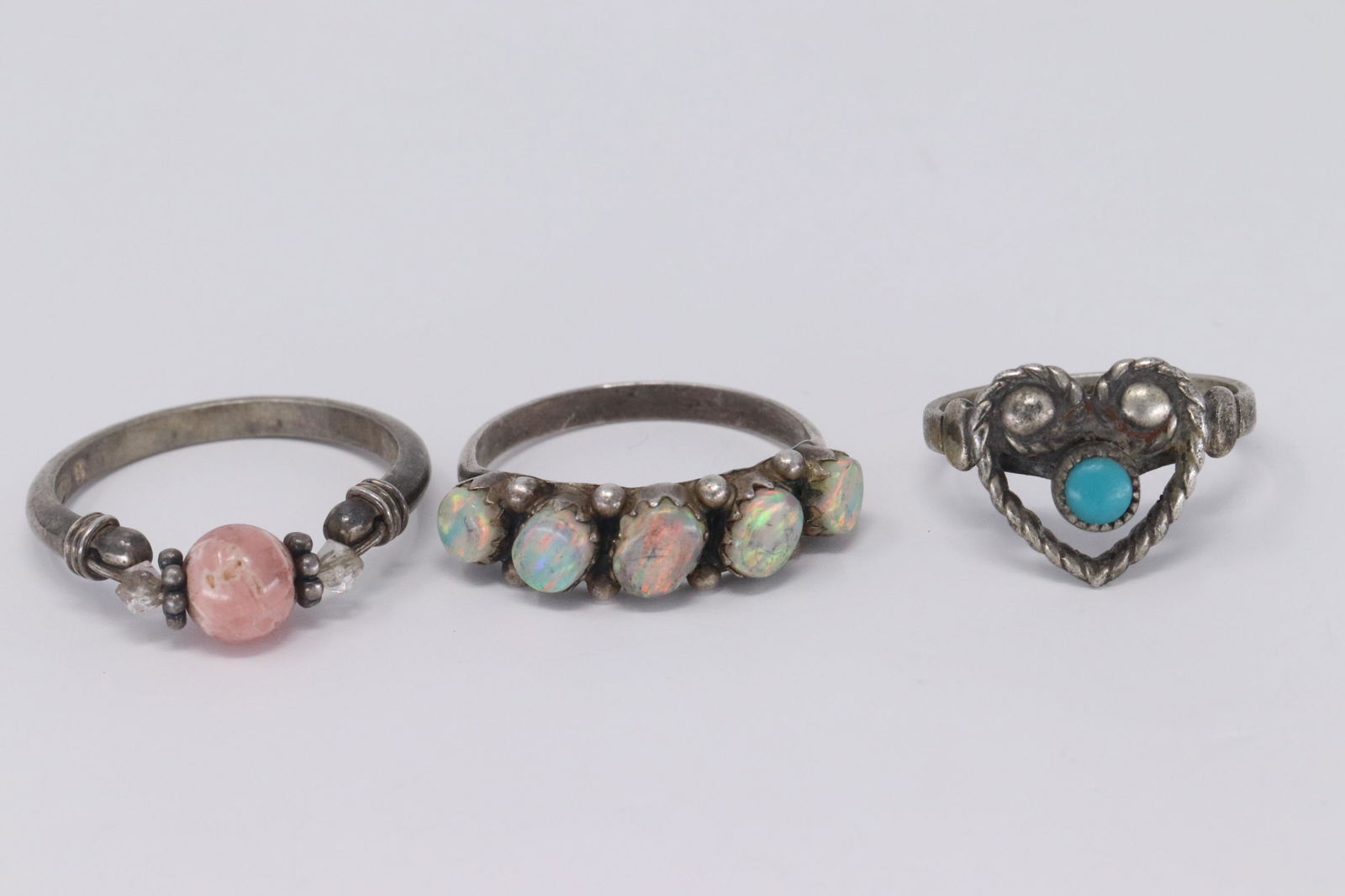 Lot Of 3 .925 Silver Rings (1 of 4)