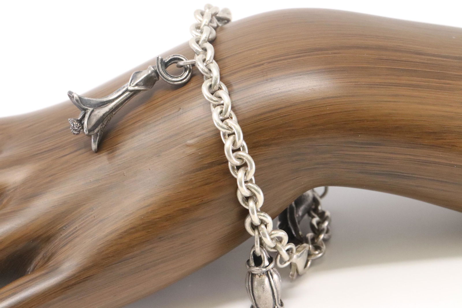 Ladies 925 Silver Charms Bracelet (1 of 6)