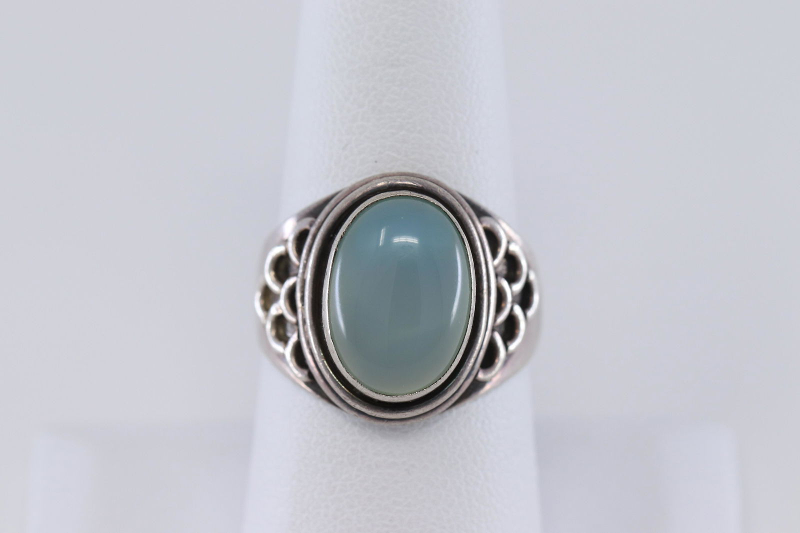 Ladies 925 Silver Art Deco Ring (1 of 3)