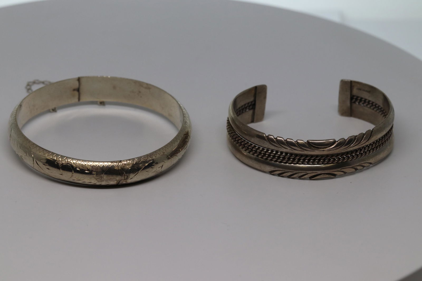 Lot of 2 one bangle one cuff Bangle. (1 of 2)