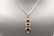 925 Silver Multi Color Stones Necklace. - 2