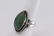 Ladies 925 Silver green turquoise Ring - 2