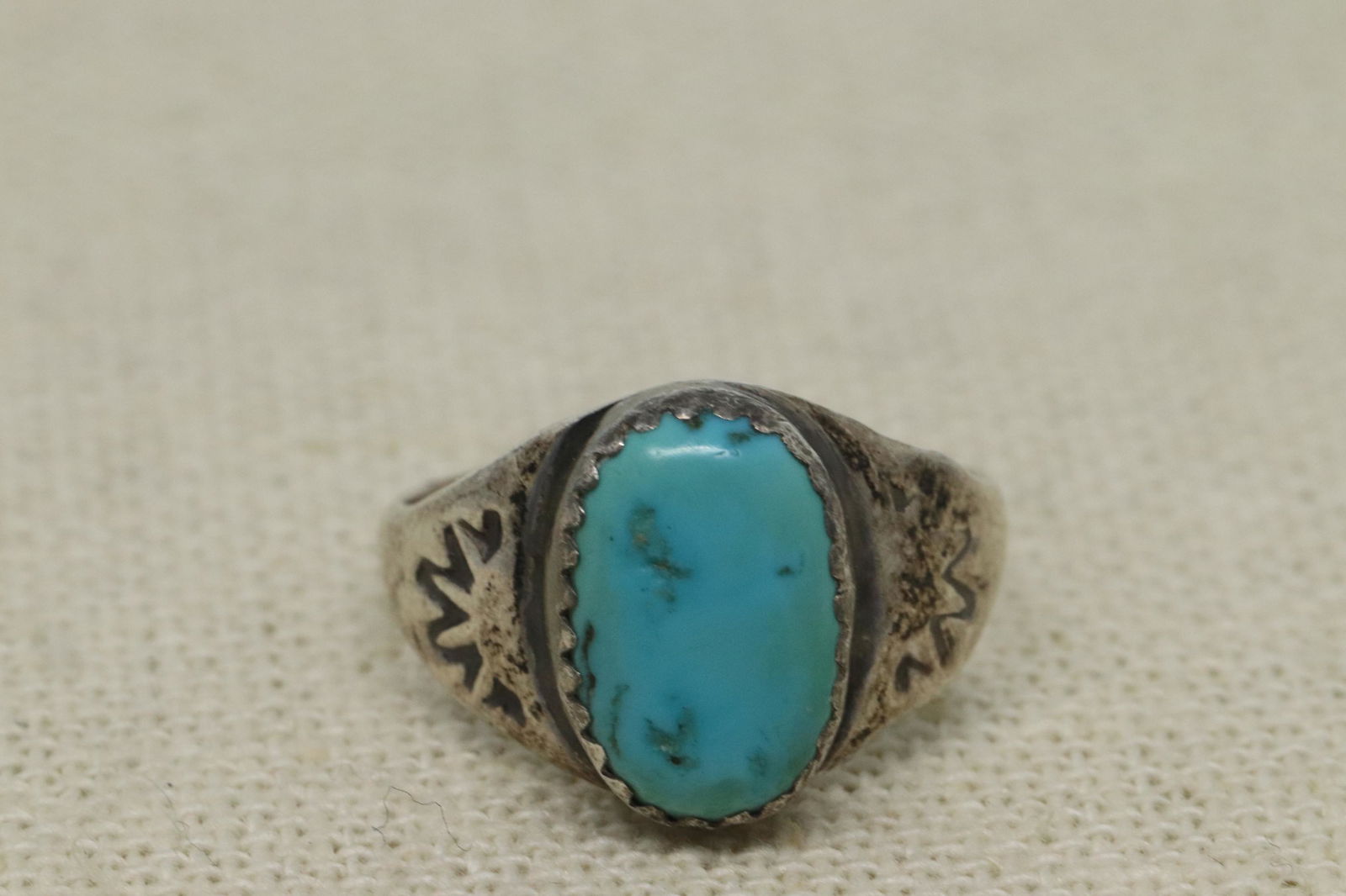 Ladies 925 Silver Turquoise Ring (1 of 3)