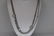 David Yurman Sterling Silver Pearl and Diamond 3 Strand
