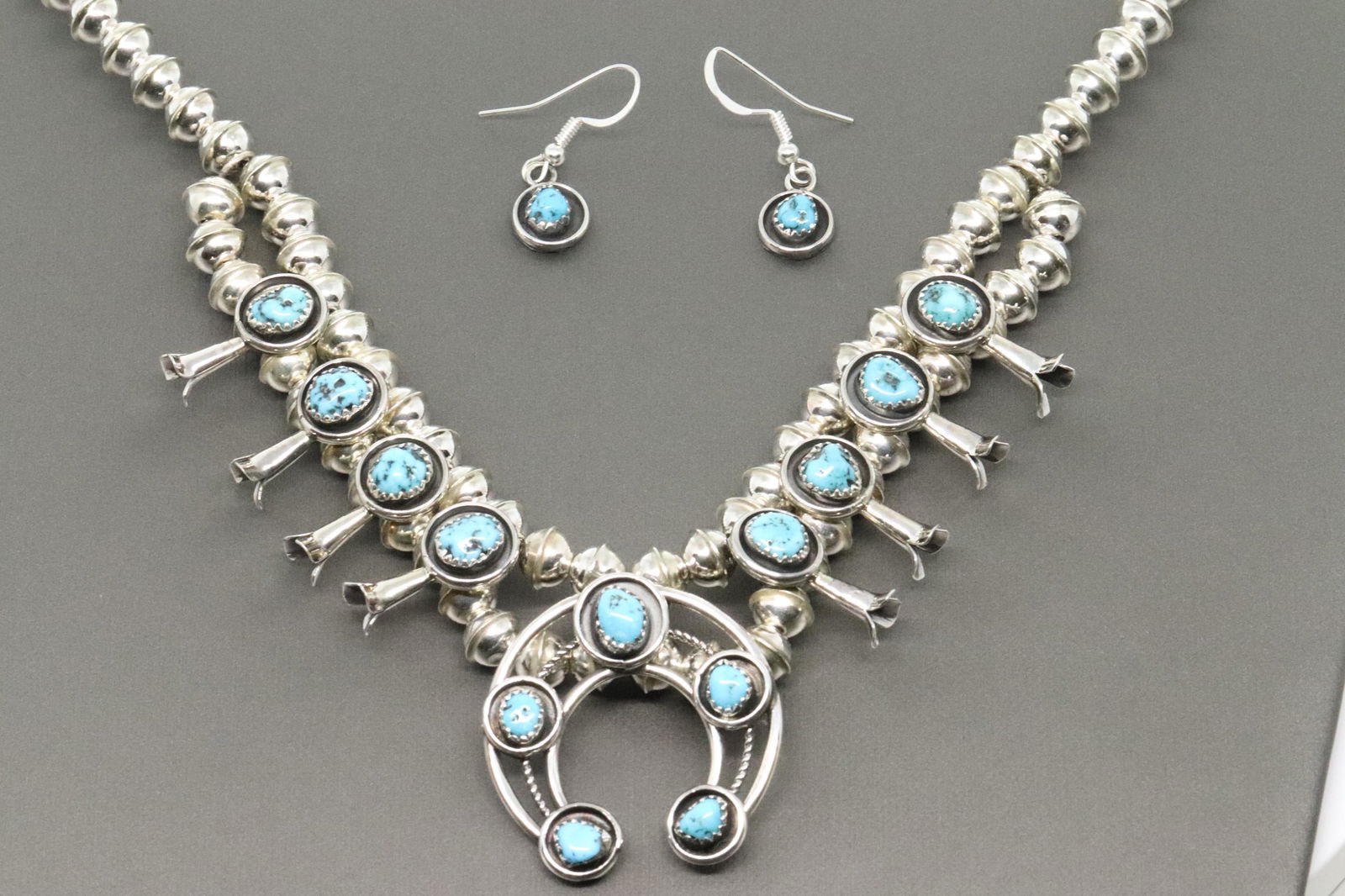 Sterling Silver Navajo squash blossom Set (1 of 9)