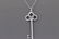 Tiffany & Co Silver Fleur De Lis Large Key Pendant - 2
