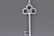 Tiffany & Co Silver Fleur De Lis Large Key Pendant - 4