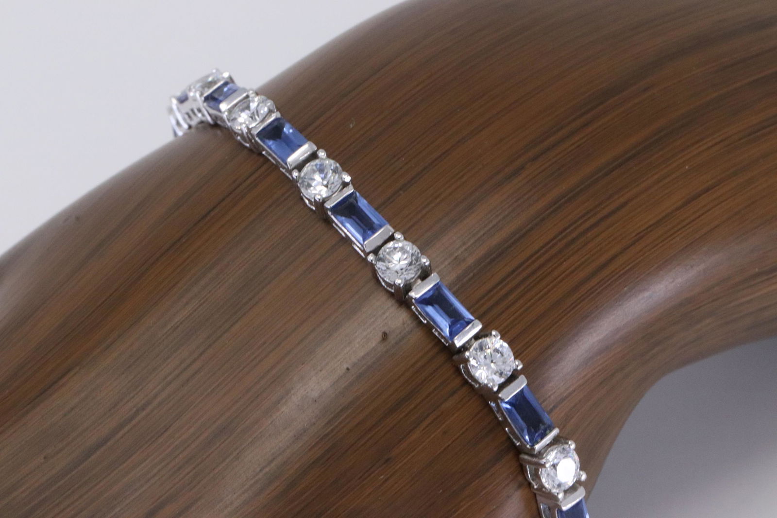 Ladies 925 Silver 925 Tennis Bracelet (1 of 4)